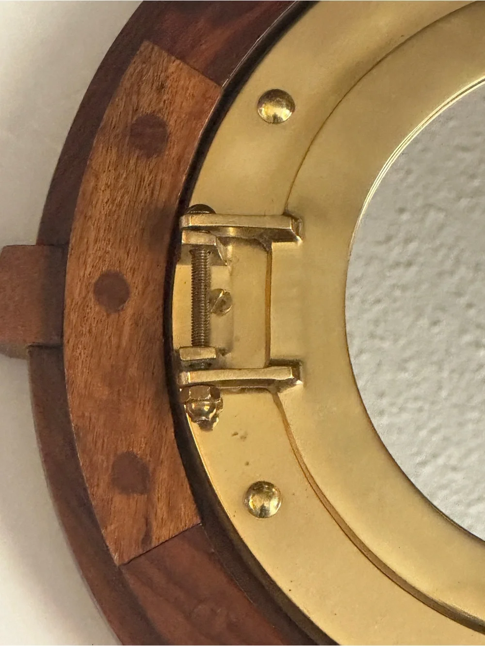 19” Nautical Ship Wheel Porthole Mirror | Coastal Maritime Wall Decor